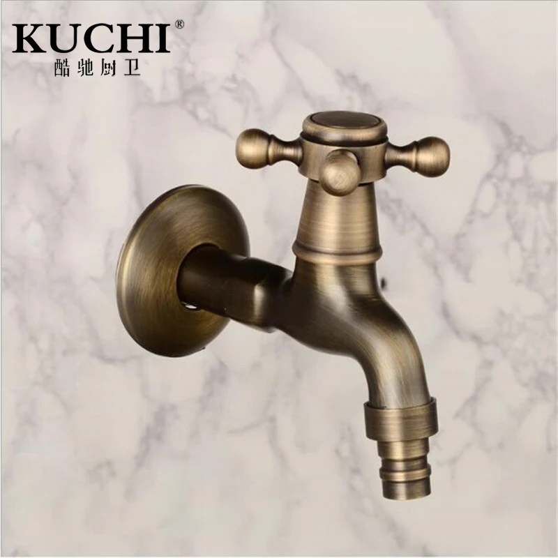 KUCHI 103 Wall Mounted Washing Machine Faucet Cold Water Tap Quick Open