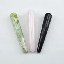 Natural rose quartz obsidian and Jade massage stick beauty massage wands for body massage yoni wand health care reiki healing цена Natural rose quartz obsidian and Jade massage stick beauty massage wands for body massage yoni wand health care reiki healing цены онлайн