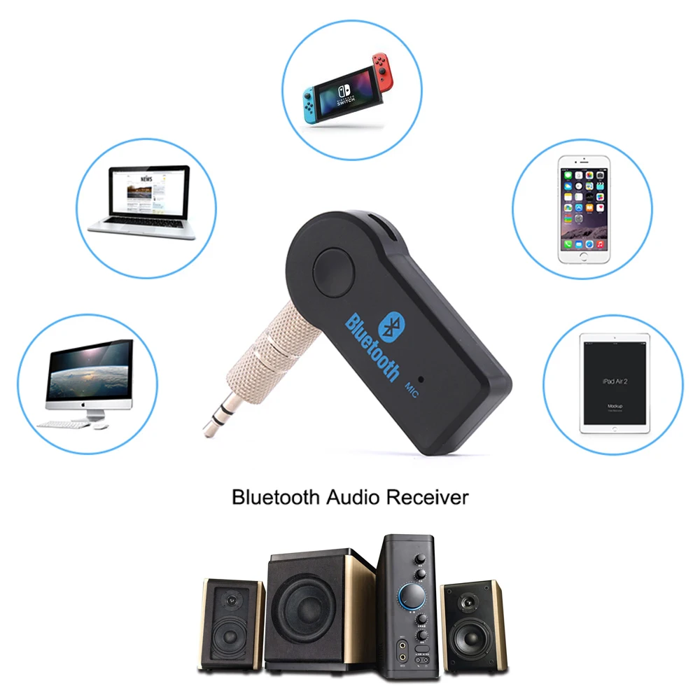 

Wireless Bluetooth Receiver Transmitter Adapter 3.5mm Jack For Car MP3 Music Audio Aux Headphone Reciever Handsfree Dropshipping