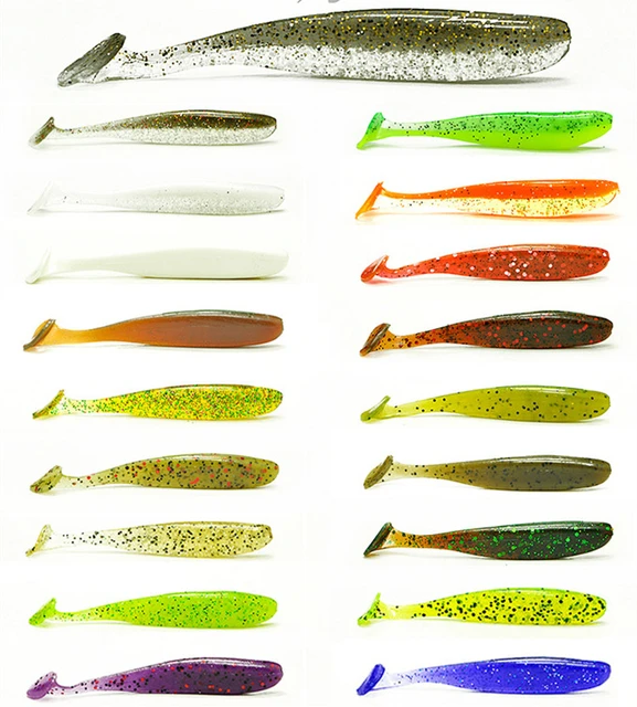 5 pcs Soft Baits at 10.5cm 10g Super Silicone Shad 4.1 inch