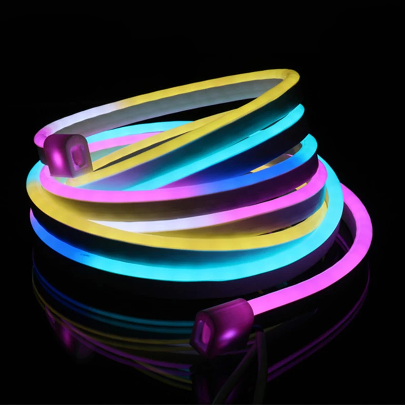 Наружный настенный светильник ip67 magic rgb 12v ic w2811 led неоновое гибкое украшение DC24V