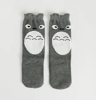 totoro Детские чулки гетры для девочек, детские гетры до колена с изображением лисы, животных, детские шелковые чулки с рисунком панды гетры - Цвет: totoro