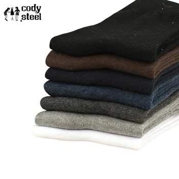 

Cody Steel Men Business Socks Fashion Comfortable In Tube Socks Long Man Casual Solid Color Cotton Brand Men Socks 3pairs/lot