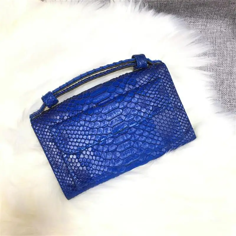 

Fashion Cowhide Leather Day Clutch Shoulder Cross-body Bag Small Crocodile Pattern Genuine Leather Clutch Chain Women's handbag
