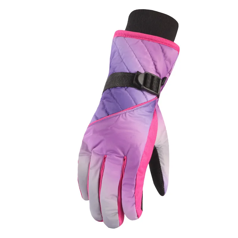 Women Ski Gloves Touch Screen Winter Outdoor Thicken Thermal Fleece