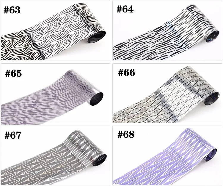 Unha de Transferência da Folha Adesivo de Papel Leopardo dos Desenhos Polonês da Arte do Unha Novo Flores Animados Padrão Suprimentos 100 Pçs - Set 16 High Quality Beleza e saúde