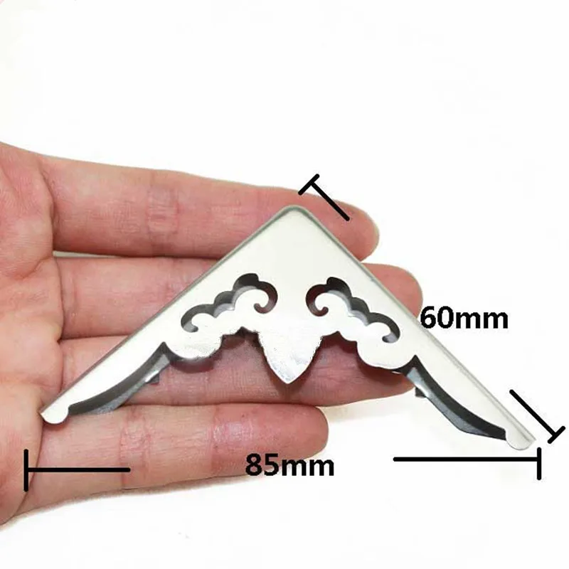 

Stainless Steel Book Scrapbooking Album Menu Folder Corner Protectors,Lucky Cloud Corners,Photo Protector,Fit 6mm thick,60*85mm