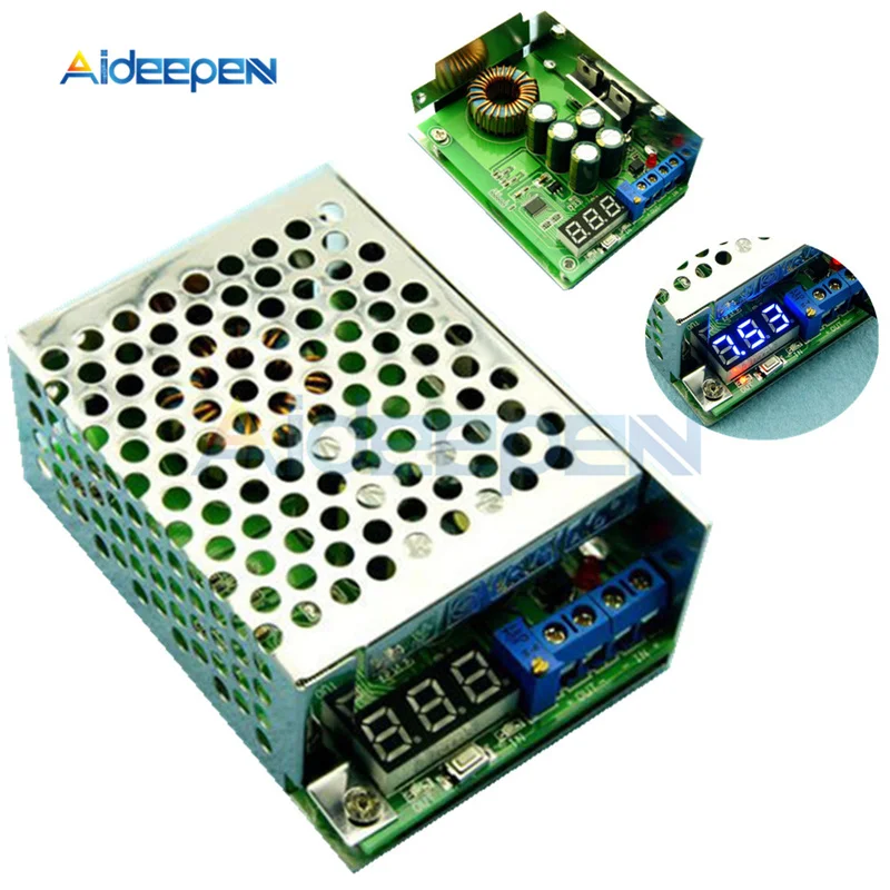 

DC 3.5V-30V to 0.8V-29V 10A LED Digital Buck Step Down Power Module Adjustable Buck Board Stabilized Voltage Converter Voltage