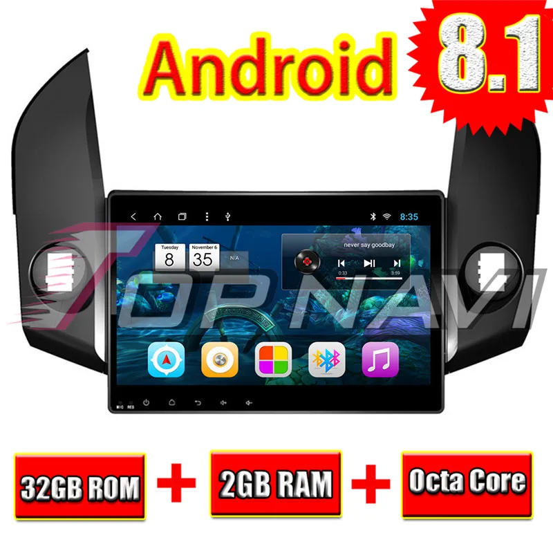 Автомобильный навигатор для Toyota RAV4 2009 2010 2011 2012 Android 8 1 10 дюйма Topnavi автомобильный