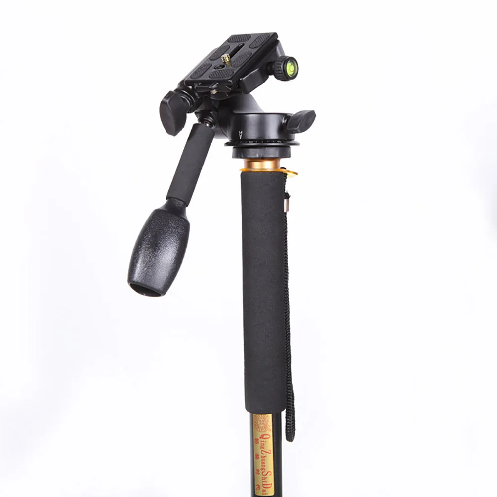 Fusitu Q08 3-сторонний выход трехмерной фото штатива Камера штатив гидравлическая демпфирующая ручка шариковая головка универсальная Камера Gimbal