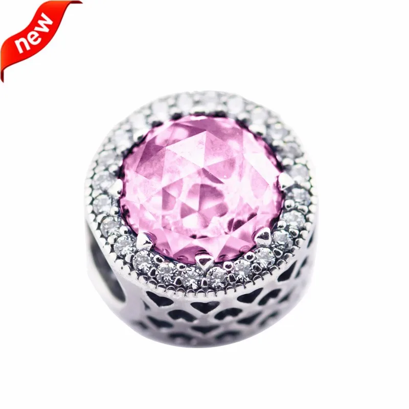 

Pre-autumn S925 Sterling Silver Jewelry Essence Charm Fits Silver Thin Charm Bracelet & Choker Radiant Silver Bead Small hole