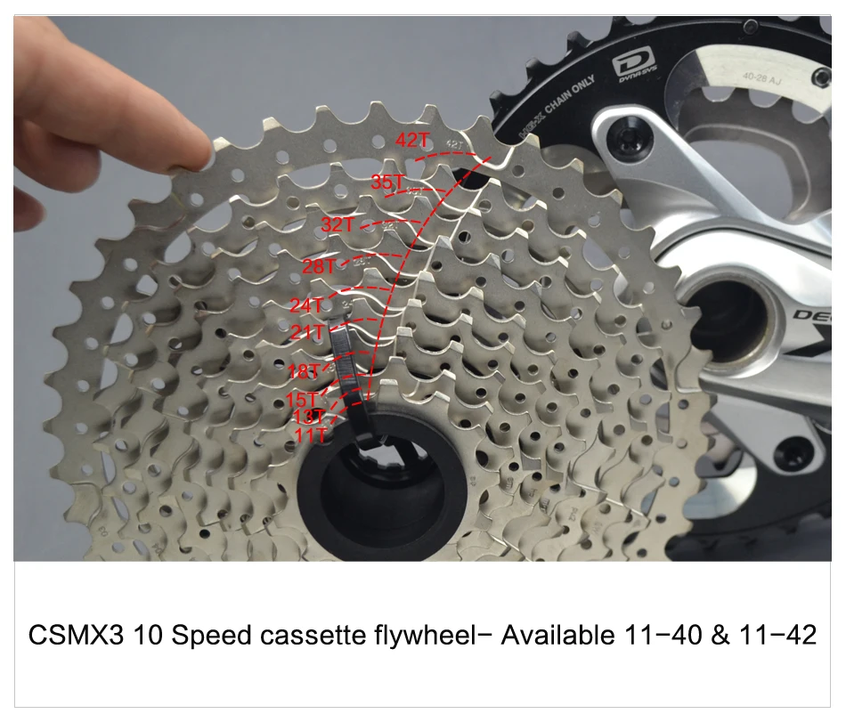 Sunracing 11-42T 11-40 10 скоростей 10s широкое соотношение MTB горный велосипед запчасти для велосипеда звездочки адаптер