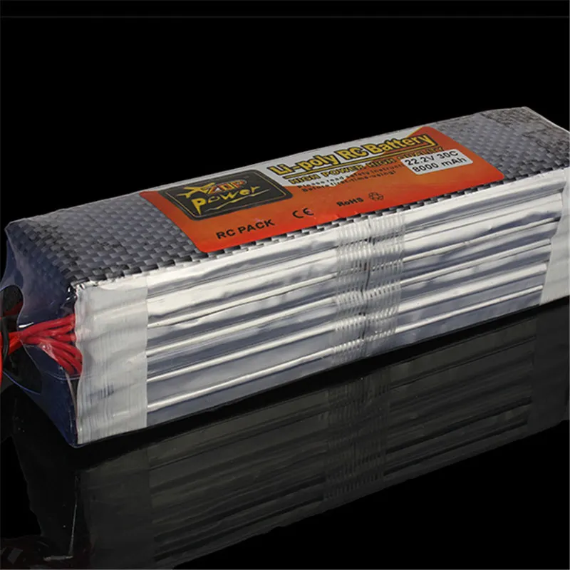 

High Quality ZOP Power 22.2V 8000MAH 30C Lipo Battery XT60 Plug for Spare Parts