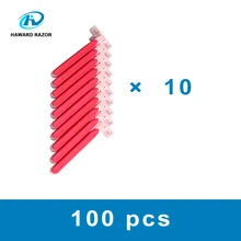 HAWARD Бритва для женщин, одноразовая бритва с 2 лезвиями и резиновой ручкой розового цвета, бритва 50 или 100 шт