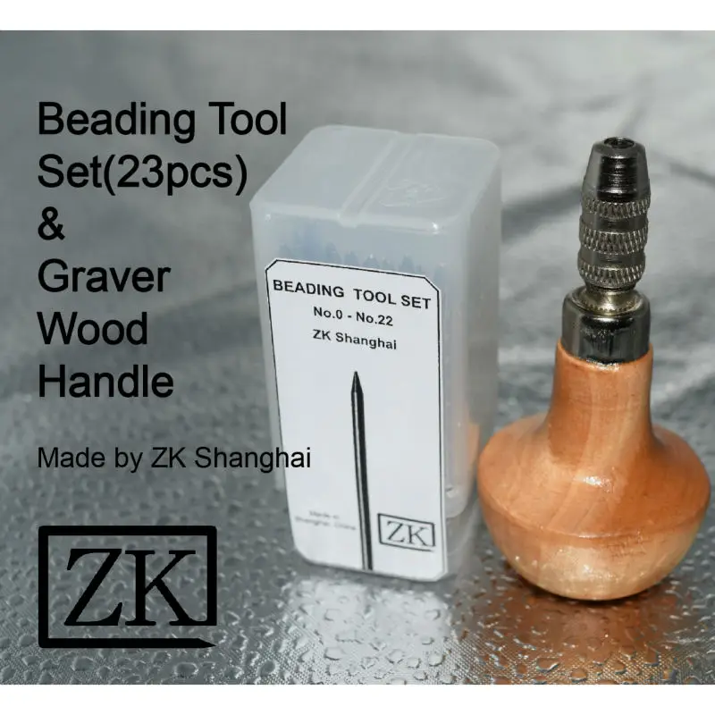 Beading Tools Set 23 pieces & Graver Wood Handle Jewellery Diamond