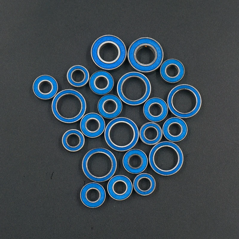 

22pcs Aluminum Alloy Silver Steel RC Ball Bearing Kit for Axial SCX10 RC Rally Car Upgrade
