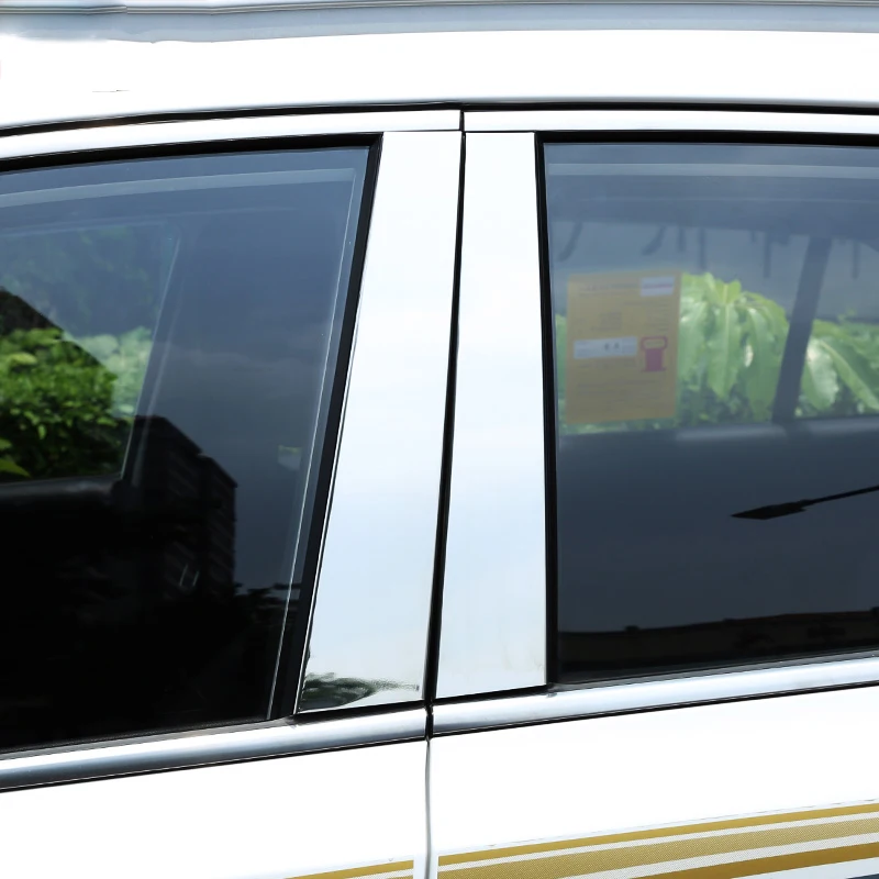 Нержавеющая сталь окна автомобиля ЦЕНТР СТОЛБ пост отделка протектор крышки полосы Стикеры для Kia Sportage аксессуары