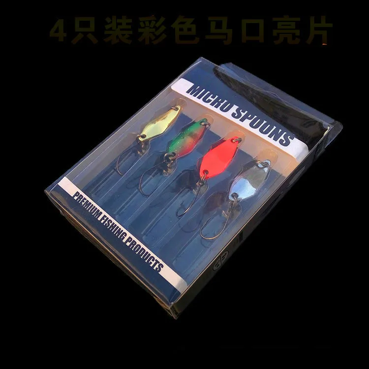 

4 Color Freshwater Culter Designed To Kill 3 Grams Of Single Shot Hook Lures Tin Sequins