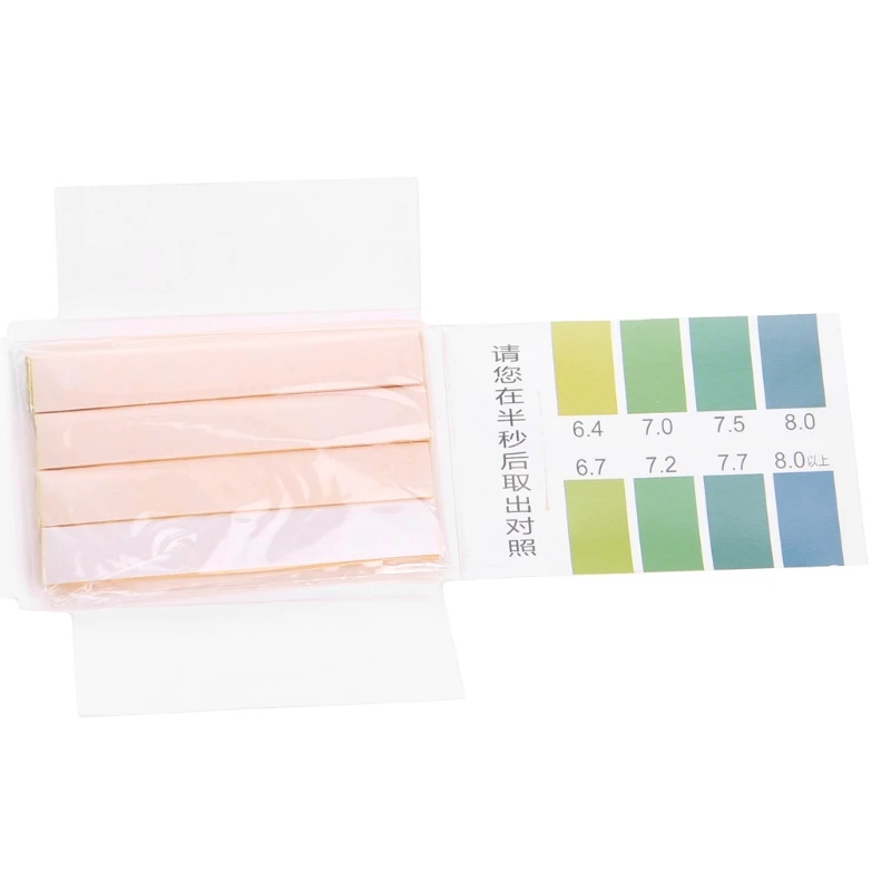 

80 Strips PH Range 6.4-8.0 PH Alkaline Test Indicator Paper Water Litmus Testing Kit