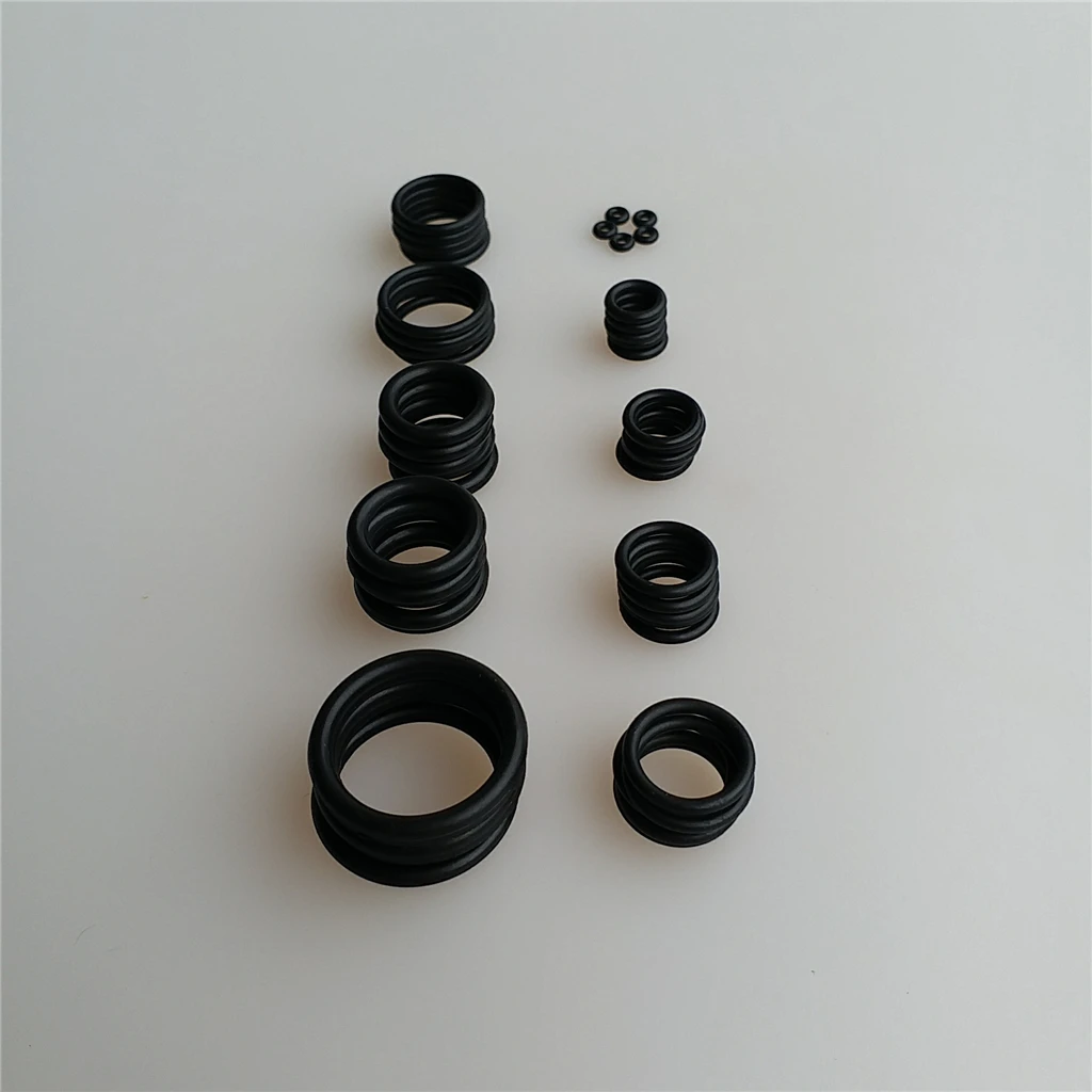 50Pcs 10 Sizes Dive O-Ring Kit for Scuba Diving Tank Valves, Hoses, Regulators, Cameras etc Diver Gear Replacement Accessories