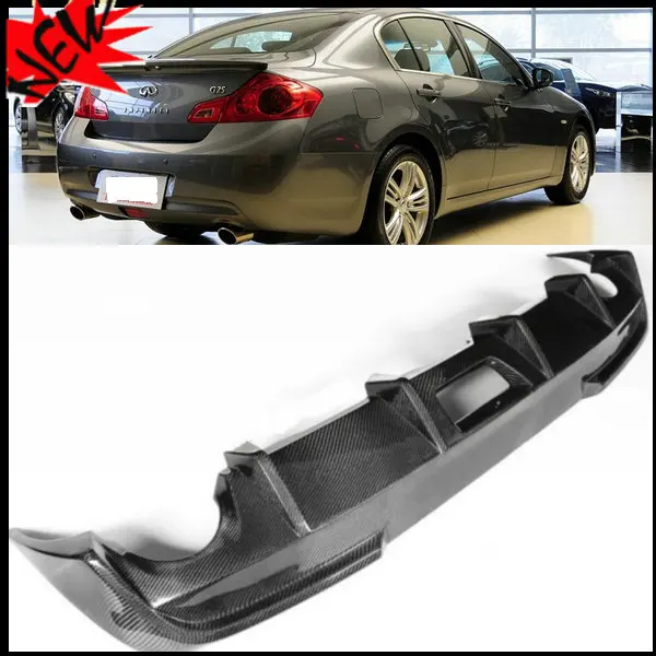 Carbon fiber Auto Car accessories G37 Rear Bumper lip Rear Diffuser lip