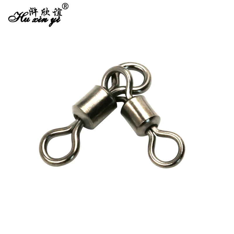 

HXY PCS(100 50 20) SIZE(12*14-4/0*3/0)Rolling triangle joint rolling swivel fishing tackle fishing hook connector rolling swivel