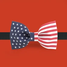 Новая модная мужская оригинальная ручная работа галстук бабочка с принтом вечерние платья жениха креативный американский флаг