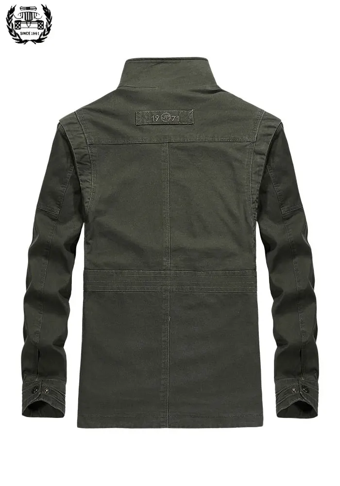 Новинка весны, большие размеры, куртки-карго L~ 8XL, хлопковая куртка средней длины, пальто, повседневные военные куртки с длинным рукавом, деловые куртки