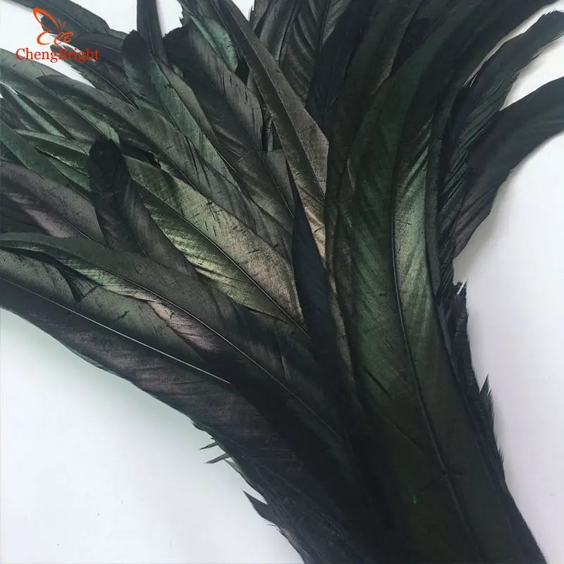 

CHENGBRIGHT 50 PCS 30-35CM Natural Rooster Feathers Colorful Cheap Feather For Decoration Crafts Christma Diy Pheasant Feather