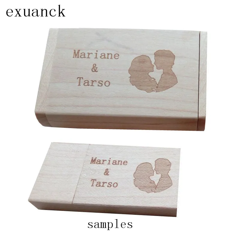 

Custom Personalised Natural Maple Wood USB 2.0 Flash Memory Pendrive Sticks Wedding Photography 4GB 8GB 16GB 32GB Pen drive