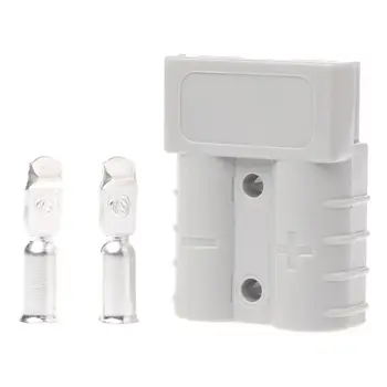 

50A 600V Grey Power Charger Battery Plug Connector Electronic Accessories