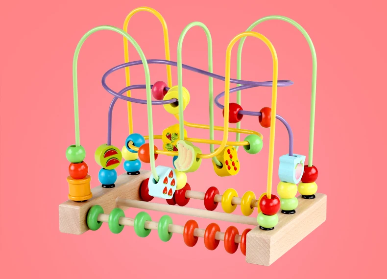 Educativos de Madeira Educativos para Crianças Brinquedos Montessori Contagem Grânulo Ábaco Materiais Matemática Presente 7 Crianças brinquedos montessori brinquedos educativos de madeira
