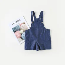 Новинка года; летние шорты для девочек; модные мягкие джинсовые шорты для маленьких девочек; комбинезоны; Детские хлопковые джинсы для мальчиков; шорты на подтяжках; jumpersuit