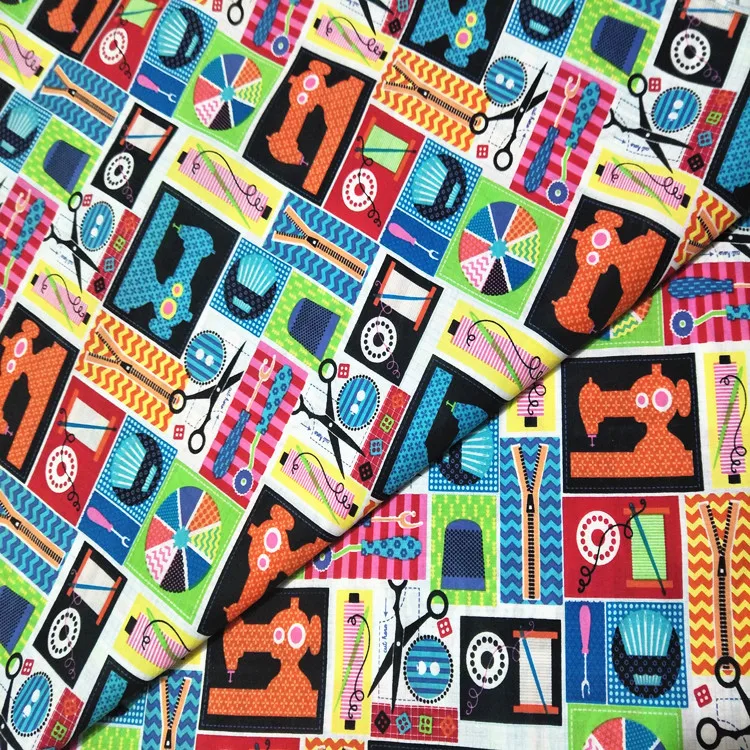 100x110 см/3" x43" швейные инструменты Швейные машины нитки ножницы на молнии хлопок обычная ткань