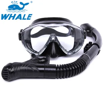 

Whale Professional Diving Mask Snorkel Goggles Glasses Set Silicone Diving Goggles Pool Breath Scuba Snorkeling Equipment 2020