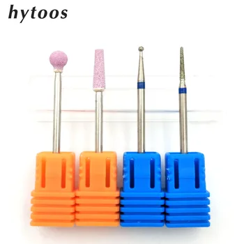 

HYTOOS 4Pcs Nail Drill Bit 3/32" Rotary Burr Cuticle Clean Manicure Pedicure Tools Electric Drill Accessories Nail Beauty Tools