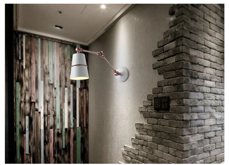 Creative Nordic Retractable Wall Lamp LOFT Industrial Light Simple Decorative Light for Restaurant Study Bedroom Bedside Office (13)