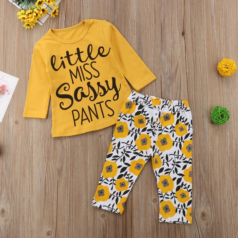 

Spring Autumn Long Sleeve Kid Girl Clothes Set Children Clothing Sets Kids Clothes Baby Girls Print Tops + Pants 2PCS Tracksuit