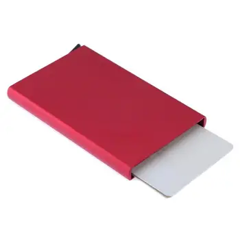 

Unisex Business ID Credit Card Holder Mini Wallet Case Anti-degaussing Card Box Elegant Card Holder For Cards Case For Men 2018