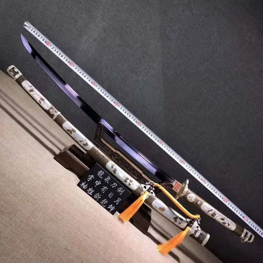 

Hand Forged High Quality Japanese Sword Razor Sharp Damascus Steel Blade Samurai Katana Tachi Full Tang
