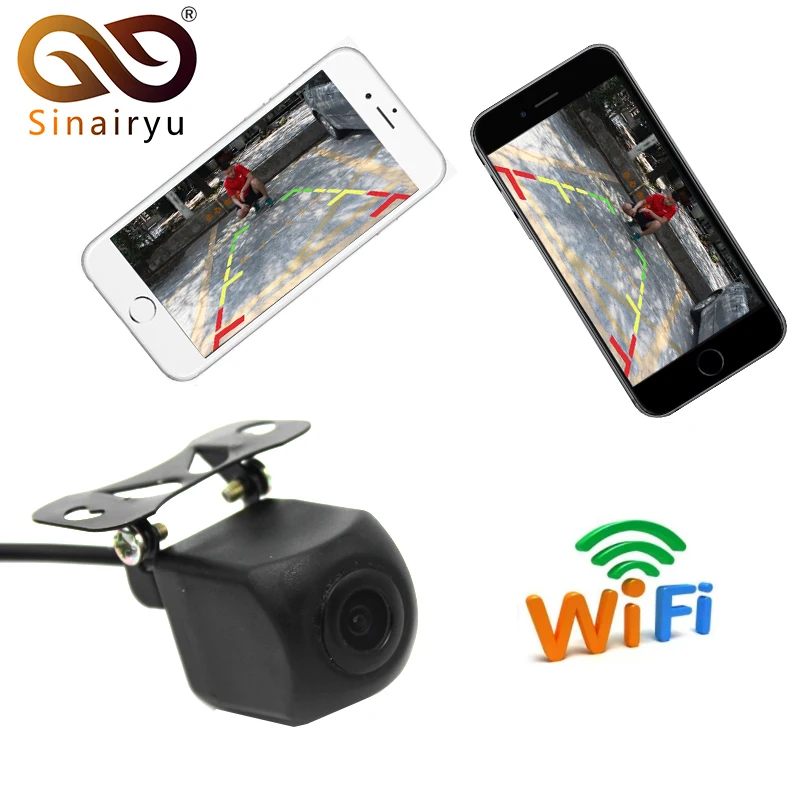

Sinairyu New Tech Mini WiFi Car Back Up Camera Waterproof Rear View Camera Easy Installation Convenient to Use