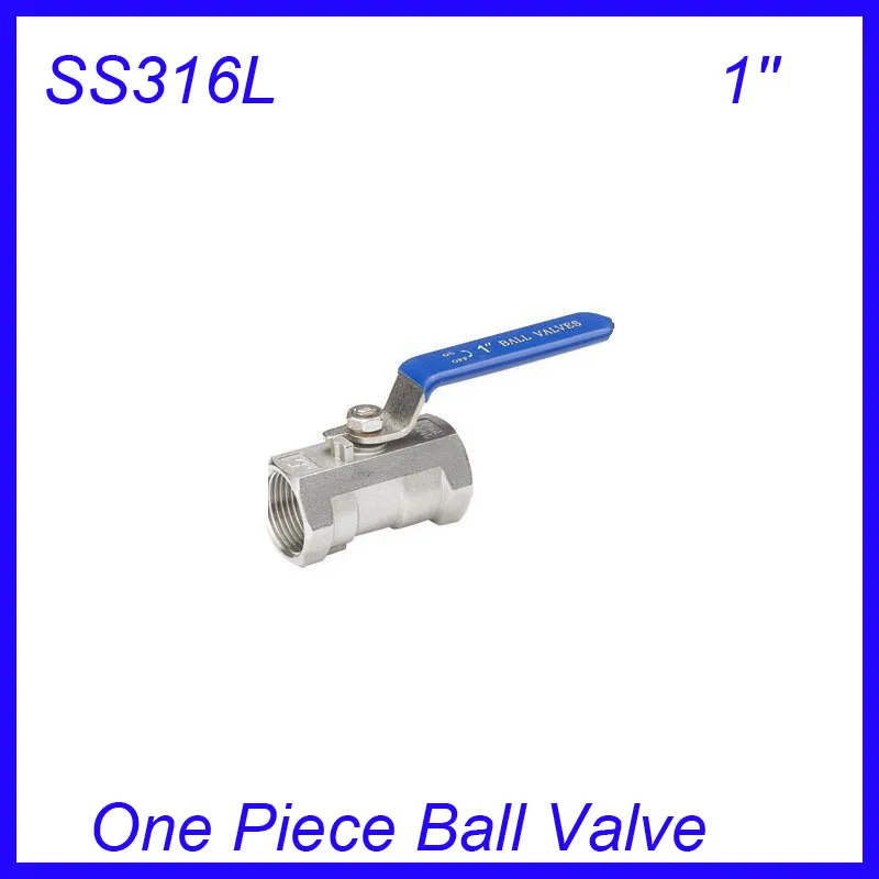 

New arrival 1" SS316 1pc ball valve, one piece female thread ball valve for water,oil and gas