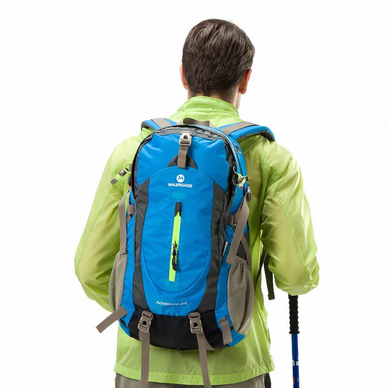 Beste Maleroads Maleroads Outdoor Klimmen Rugzakken Camping Tas Waterdichte 40L Wandelen Rugzakken Met Regenhoes Waterdichte Sport Tas