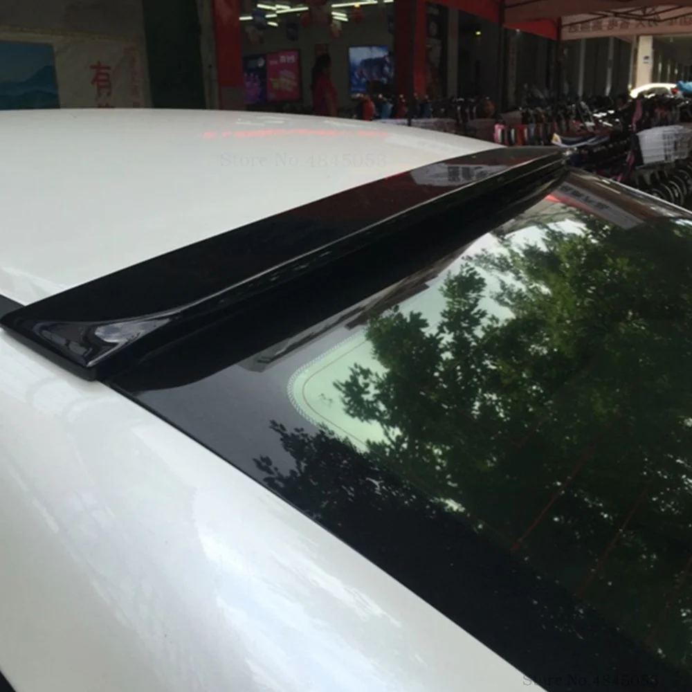 Для Honda Civic 2006 до 2016 черный топ крыло автомобиля АБС пластик неокрашенный задний