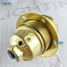 50 шт./лот) по оптовым ценам из золотистого металла E27 110 V-240 V свет керамическая розетка антикварные Винтаж железная лампа Эдисона промышленный подвесной светильник держатель