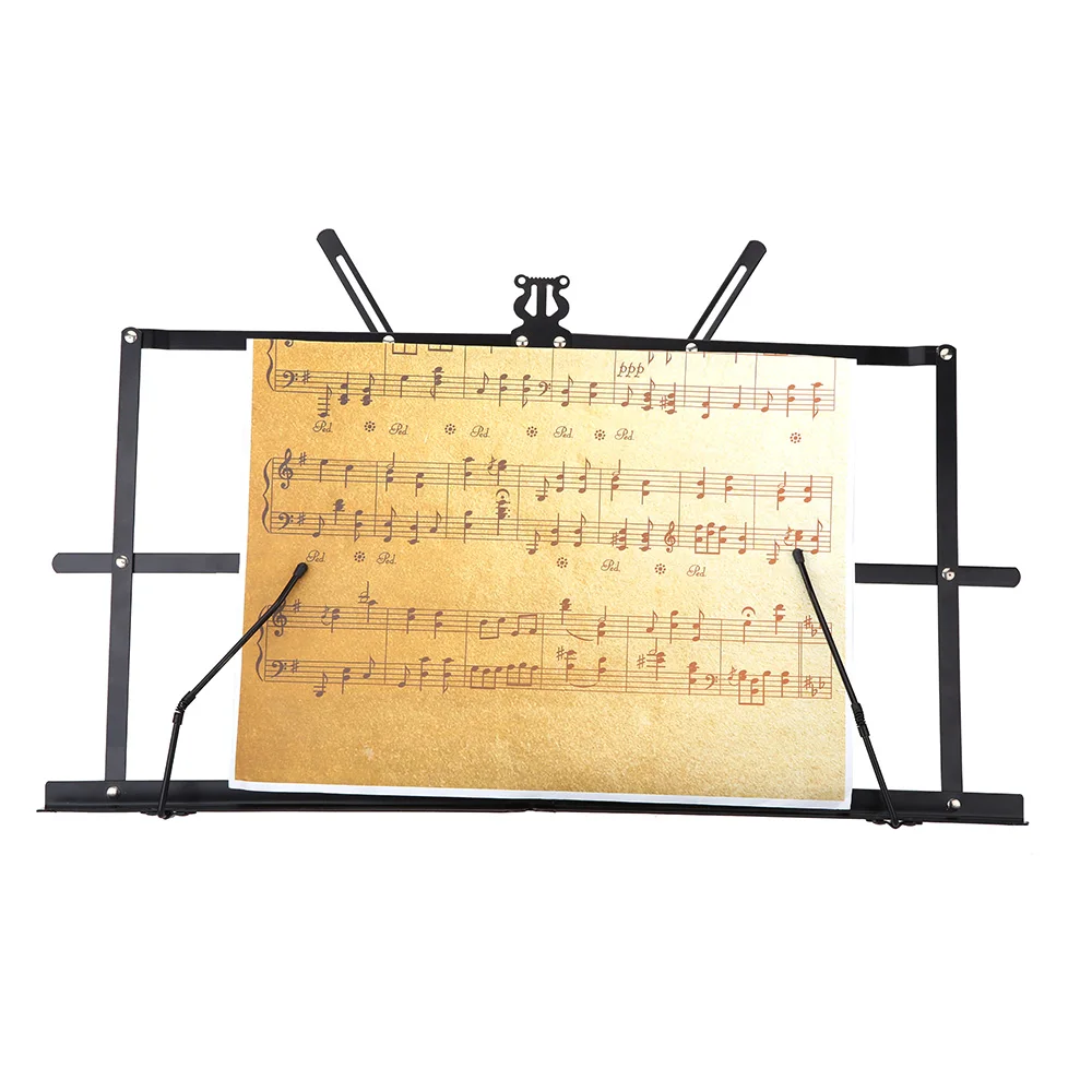 Folding Tabletop Music Stand Metal Sheet Music Holder Foldable For Guitar  Piano Violin Guitar Parts & Accessories - Guitar Parts & Accessories -  AliExpress