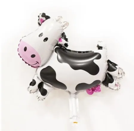 B cow 50 шт./лот мини Размеры животных фольгированные шары обезьяна Зебра Корова Тигр бабочка шары для дня рождения воздушный шарик тема вечерние suppies - Цвет: B cow