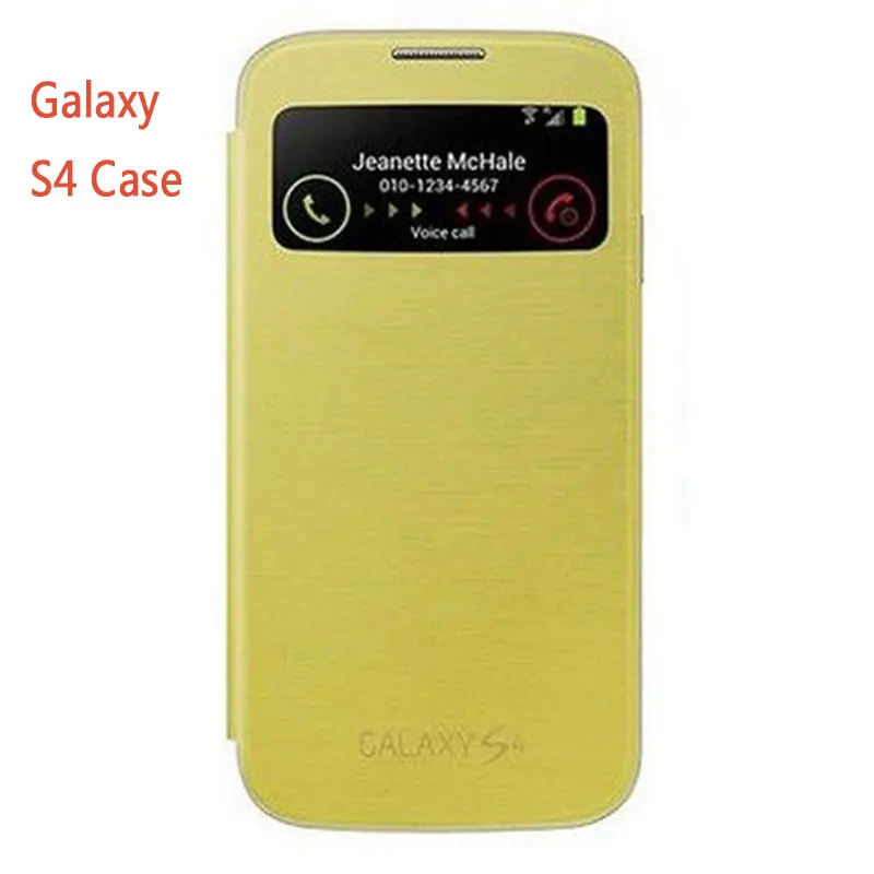 Чехол с откидной крышкой для Samsung Galaxy S4 S IV 4 I9500 I9505 Smart View Battery роскошный