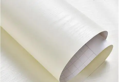 Thick waterproof self adhesive wallpaper pvc white wood self adhesive