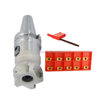 

BT40-FMB22-45L 60L Mohs face milling handle+BAP400R 50 22 4T 63 22 4T face milling cutter head+10pcs APMT1604 H2 carbide blade